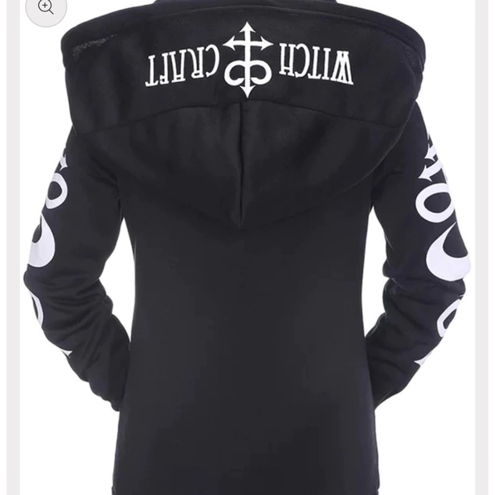 Witchcraft zipper hoodie